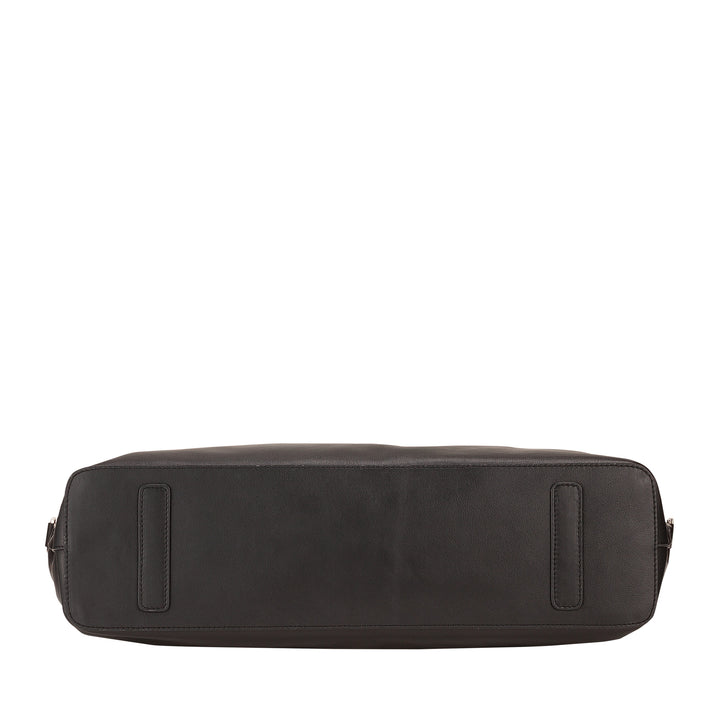 DUDU Grand Sac Femme en Cuir Souple, Grand Sac à Bandoulière avec Bandoulière Amovible, Sac à Main avec Deux Poignées et Fermeture Éclair