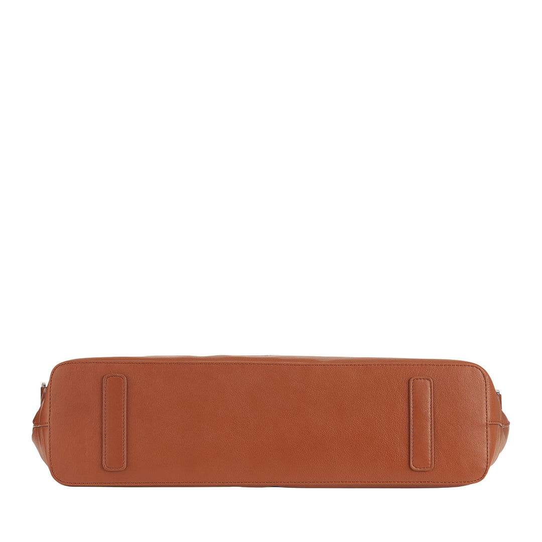 DUDU Grand Sac Femme en Cuir Souple, Grand Sac à Bandoulière avec Bandoulière Amovible, Sac à Main avec Deux Poignées et Fermeture Éclair