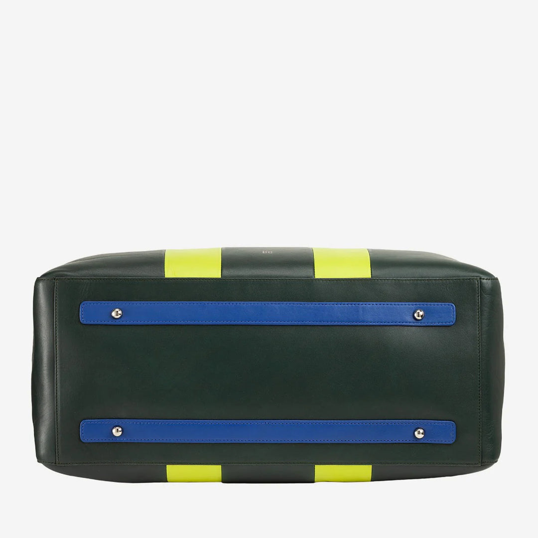 DUDU Sac à bandoulière de voyage en cuir, sac de sport de week-end pour hommes et femmes, grand 32 L, sac de voyage de week-end 49 cm