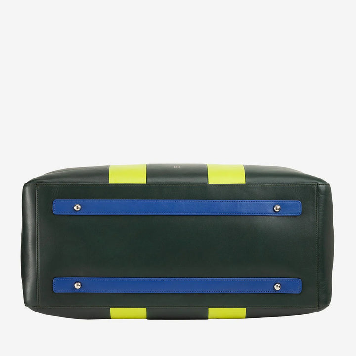 DUDU Sac à bandoulière de voyage en cuir, sac de sport de week-end pour hommes et femmes, grand 32 L, sac de voyage de week-end 49 cm