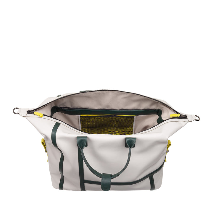 DUDU Sac de sport en cuir pour tennis, 28 litres, édition limitée, bandoulière amovible, fermeture éclair, week-end pour voyage, sac de sport en cuir