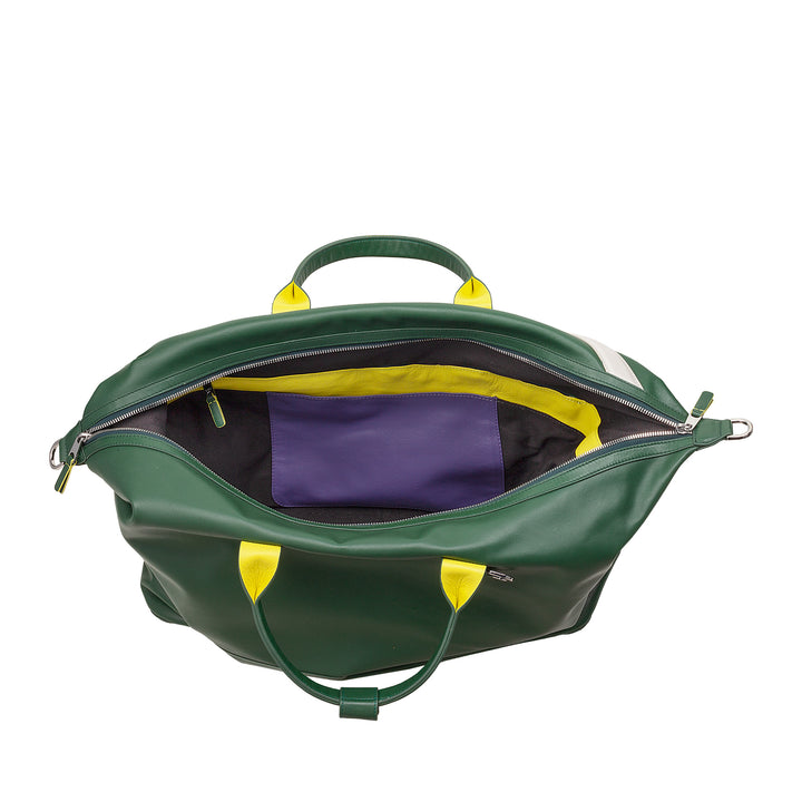 DUDU Sac de sport en cuir pour tennis, 28 litres, édition limitée, bandoulière amovible, fermeture éclair, week-end pour voyage, sac de sport en cuir