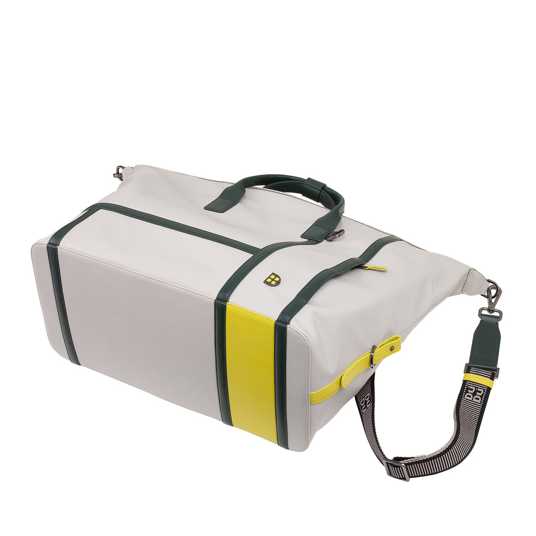 DUDU Sac de sport en cuir pour tennis, 28 litres, édition limitée, bandoulière amovible, fermeture éclair, week-end pour voyage, sac de sport en cuir