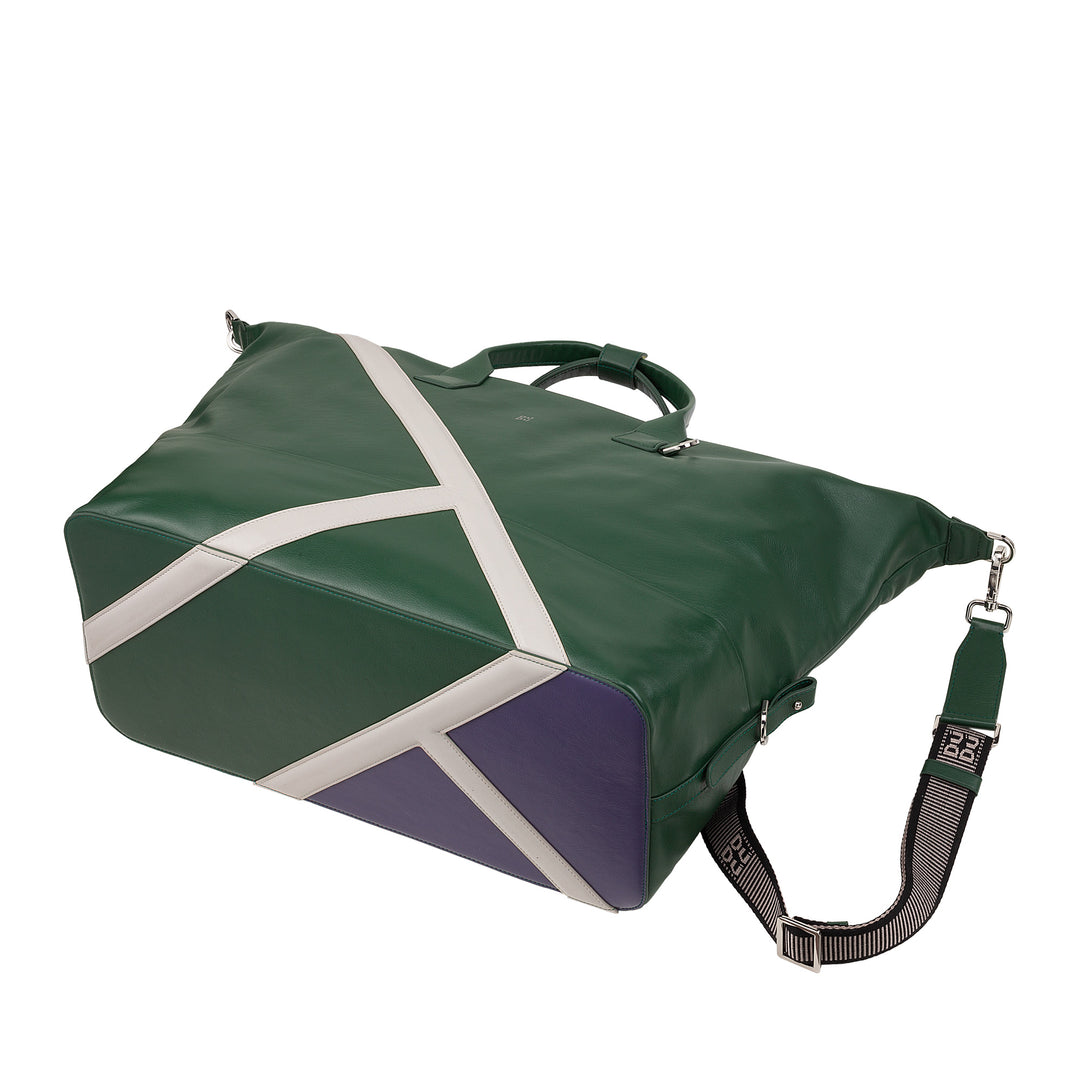 DUDU Sac de sport en cuir pour tennis, 28 litres, édition limitée, bandoulière amovible, fermeture éclair, week-end pour voyage, sac de sport en cuir