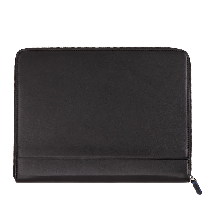 DUDU Carpeta de Documentos de Piel A4 Portapapeles de Oficina Carpeta de Tablet iPad Multicolor con Cremallera