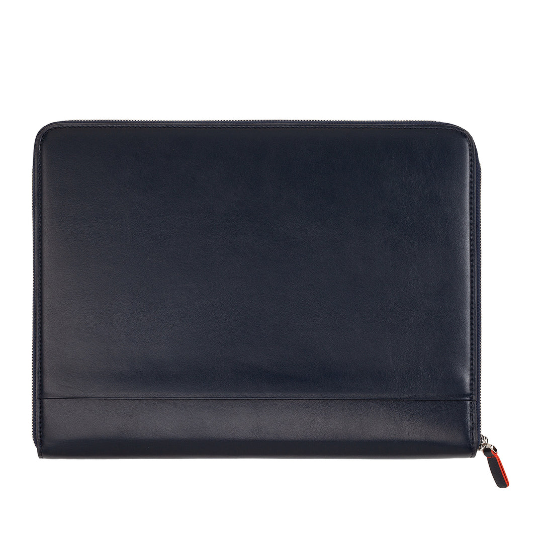 DUDU Carpeta de Documentos de Piel A4 Portapapeles de Oficina Carpeta de Tablet iPad Multicolor con Cremallera