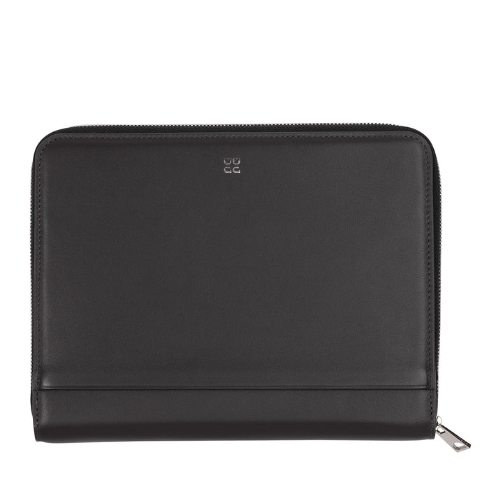 DUDUDU Carteira de Documentos A5 de Couro Genuíno para Mulheres, Porta-Tabletas iPad Mini, Porta-Blocos, Organizador para Bloco de Notas, Organizador para Notepad A5