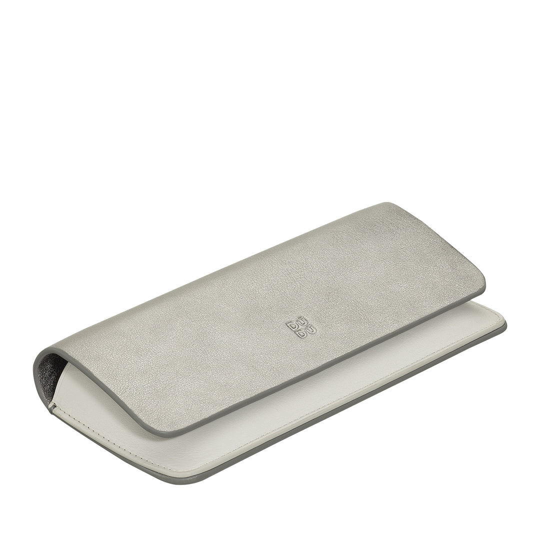 DUDU Estuche para Gafas y Gafas de Sol en Suave Cuero Genuino con Cierre Magnético, Colorido Estuche para Gafas