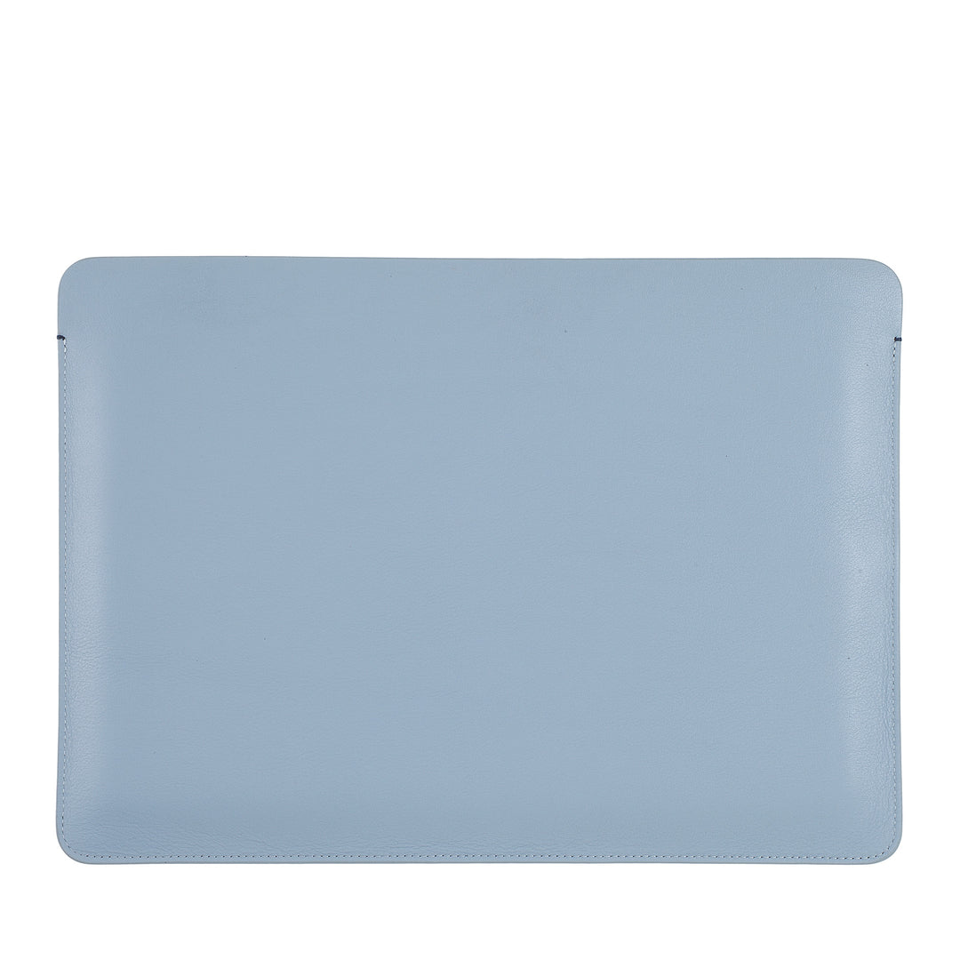DUDU Funda para PC de 13 pulgadas en cuero suave, funda protectora colorida para computadora portátil Macbook 13" Diseño delgado en dos tonos
