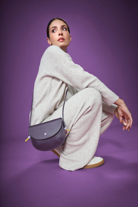 DUDU Sac à Bandoulière pour Femme avec Rabat en Cuir Véritable, Petit Sac à Bandoulière avec Rabat à Bouton Magnétique, Sac à Main