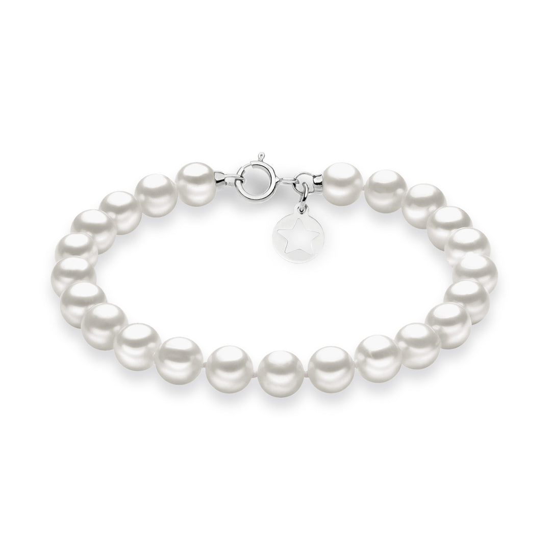 Comete Acquadolce Pearl Strand Bracelet in Gold BRQ109AM