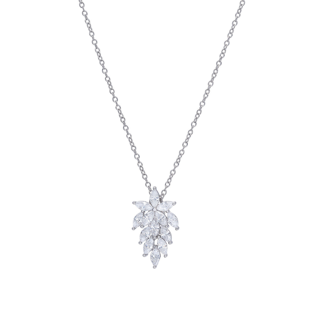 Collier Comete Zircon Blanc Argent 925‰ GLA262