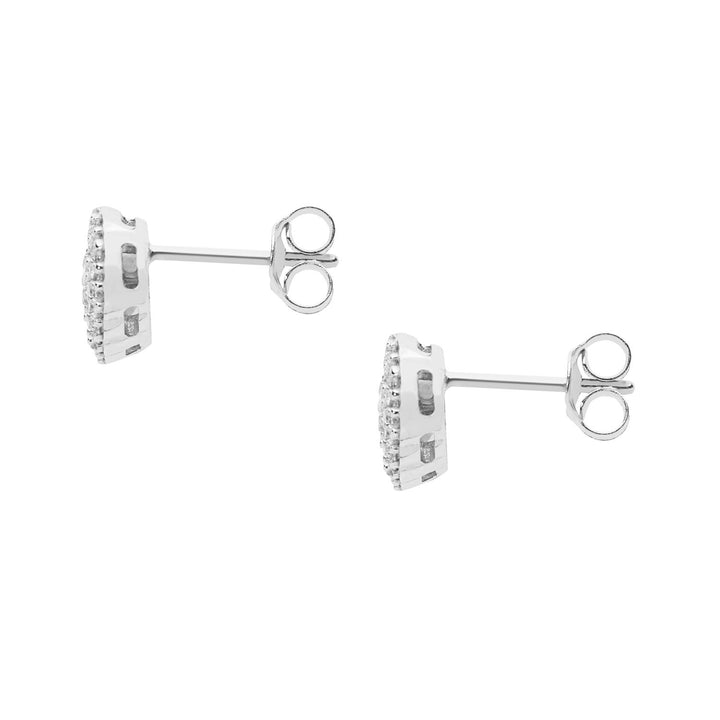 Comete Heart Earrings in Gold and Diamonds ORB943