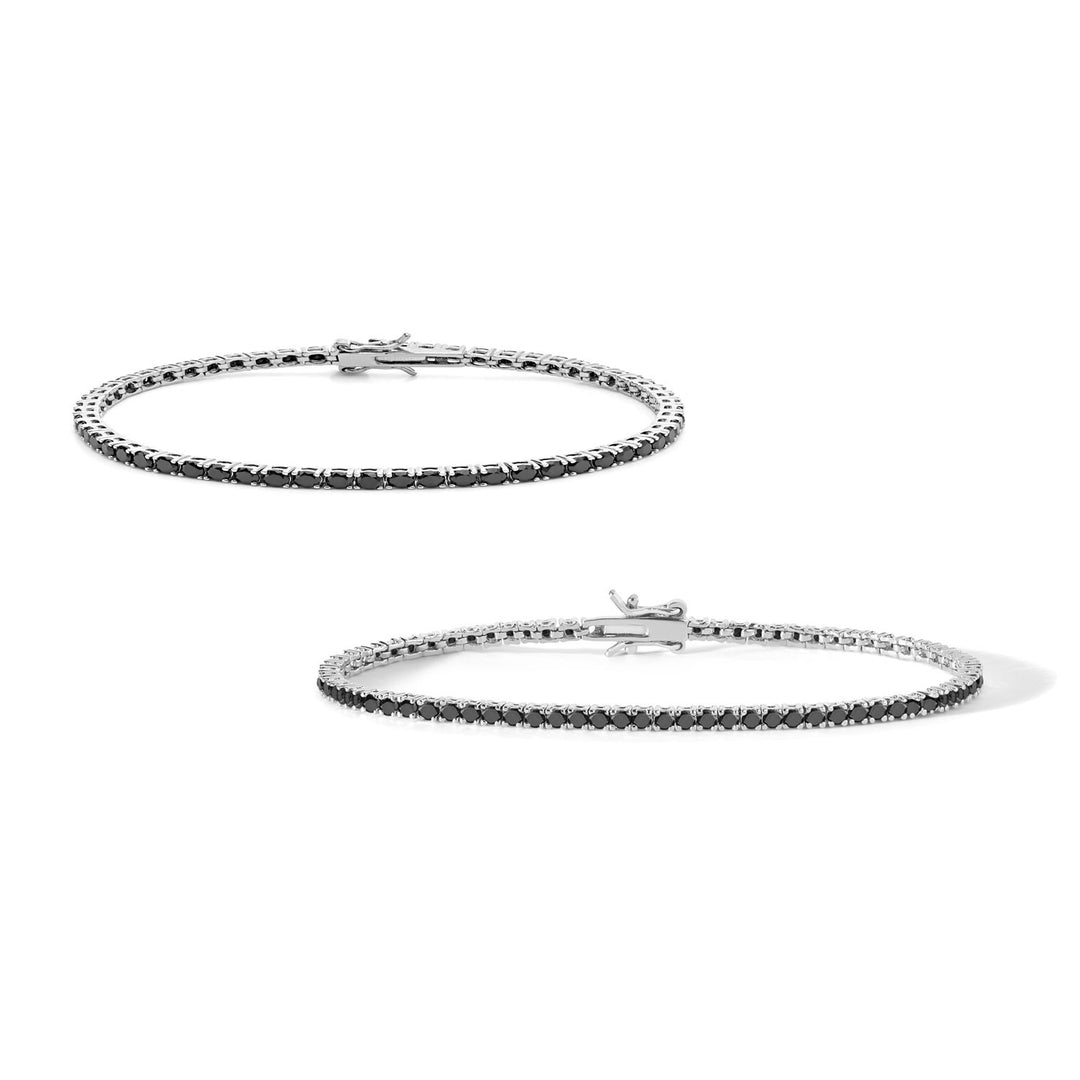 Comete 2 Tennis in 925‰ Silver and black zircons UBR898993M19