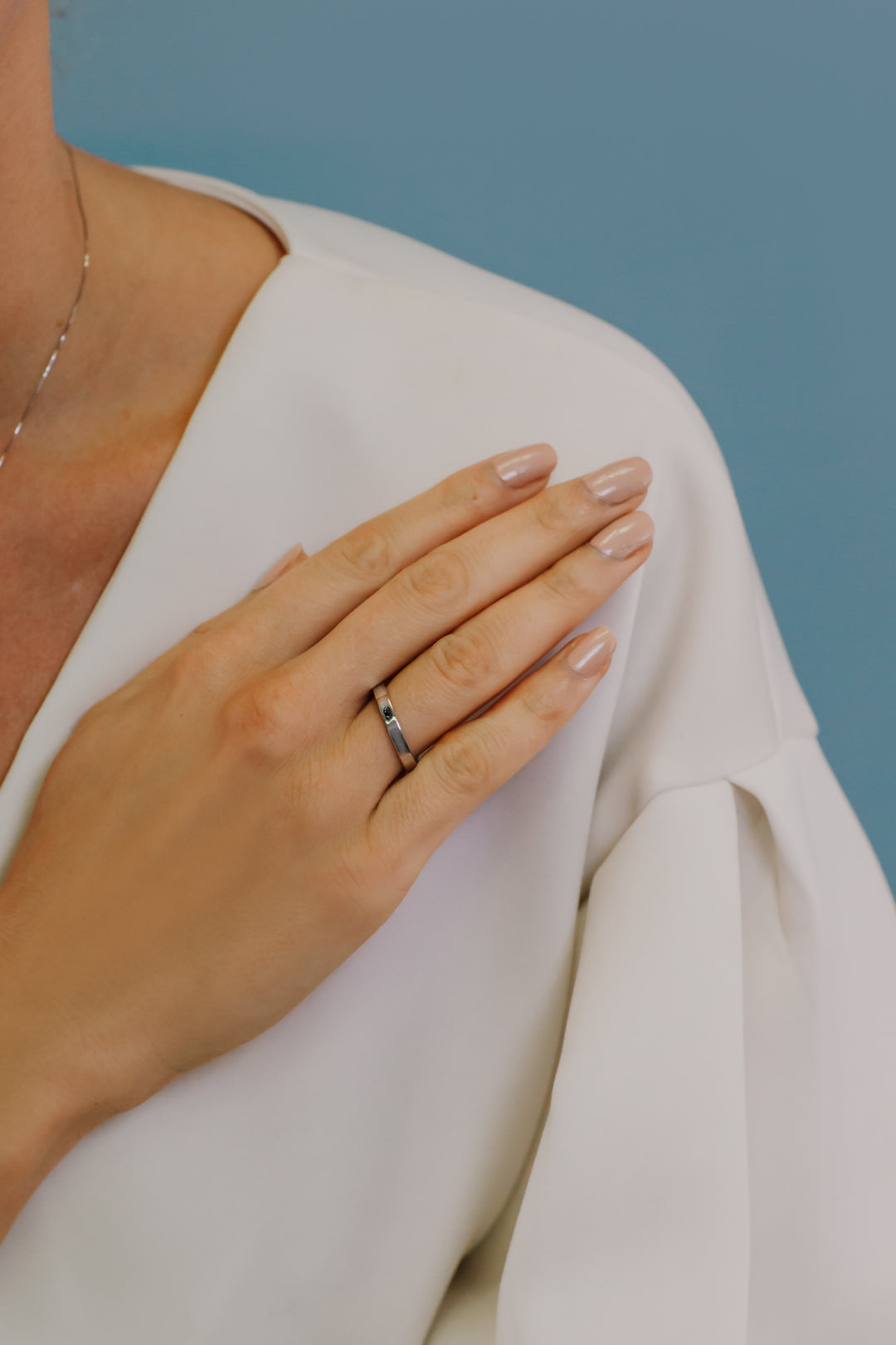 Comete Silver Ring Ring Internal Heart Man ANG111M22