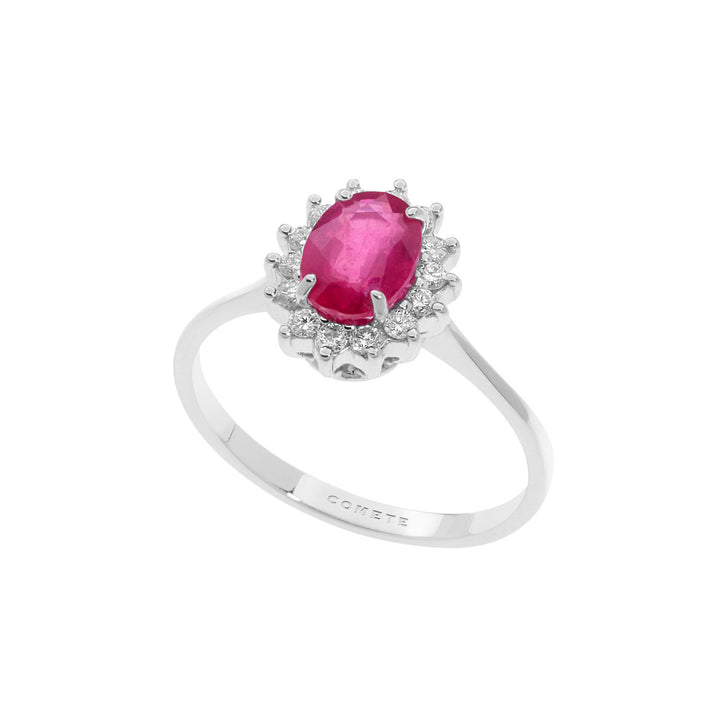 Comete Ring in Gold, Diamonds and Oval Ruby ANB2570