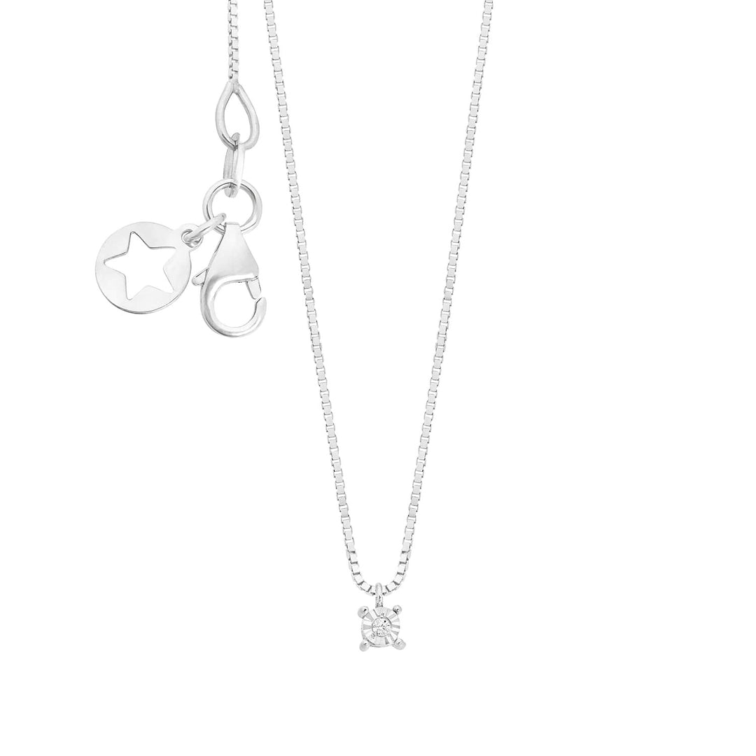 Comete Necklace in 375‰ white gold and white diamond KGLB1411
