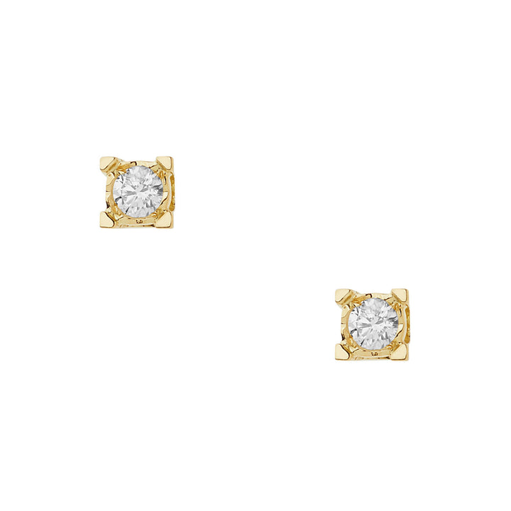 Comete Earrings Diamond light points in Gold and Diamonds ORB1004