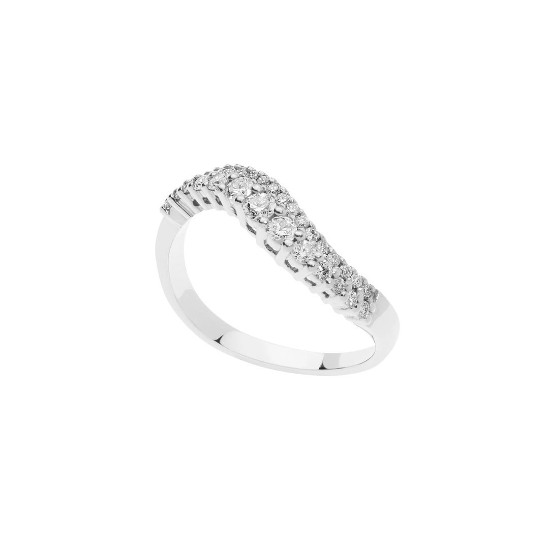 Comete Onda Ring in white gold and diamonds ANB2493