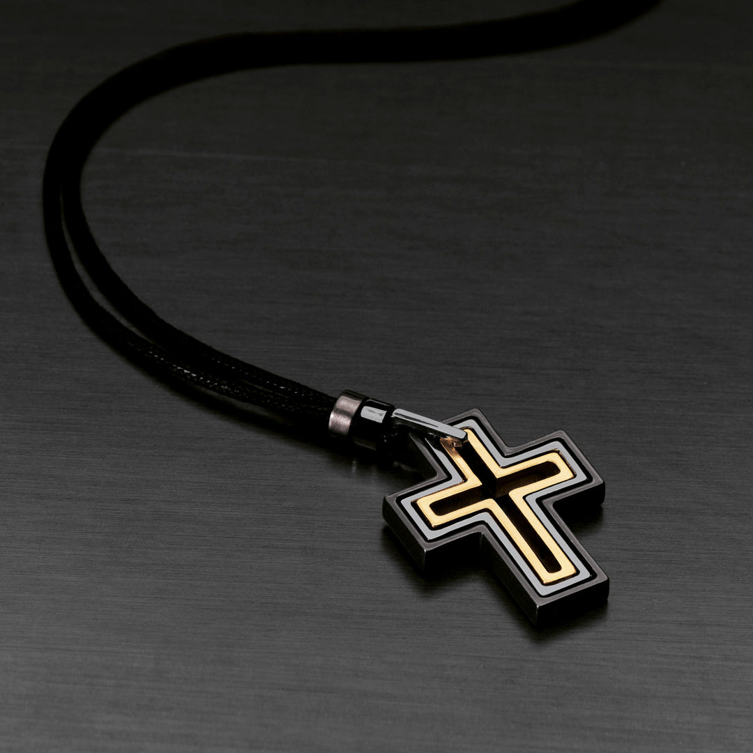 Collier Croix Acier Comète UGL212