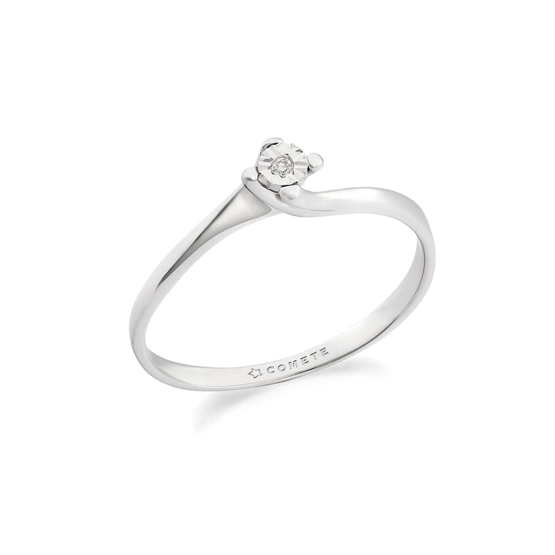 Bague Comète en Or 375‰ et Diamant Blanc KANB1900