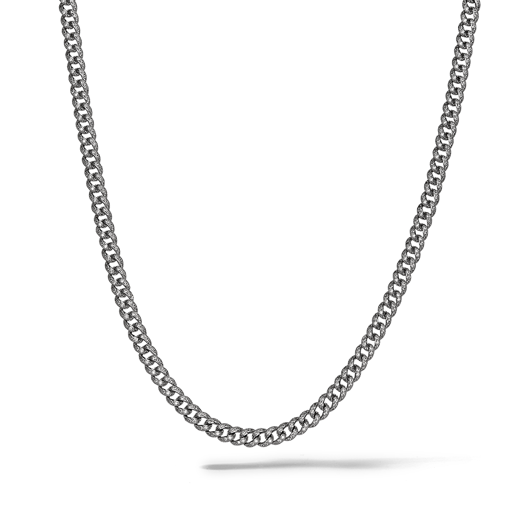 Collar Comete de plata 925 ‰ rodiada, acero, circonitas blancas UGL768