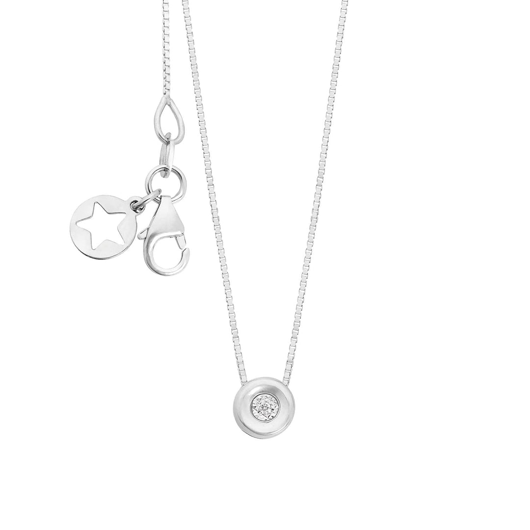 Comete Necklace in 375‰ white gold with white diamond KGLB1406