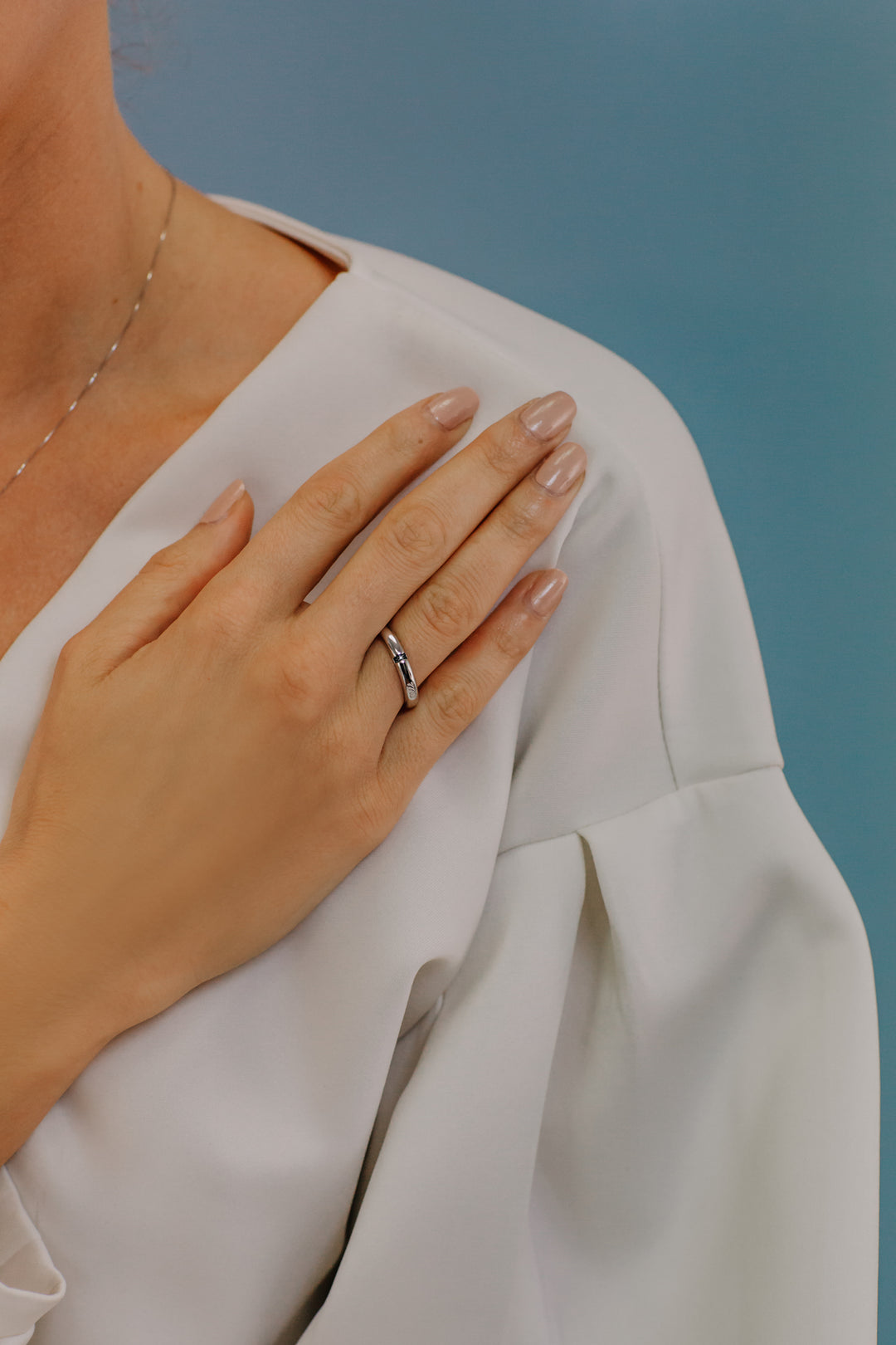 Anillo Comete Plata Hombre Tú y Yo ANG105M24