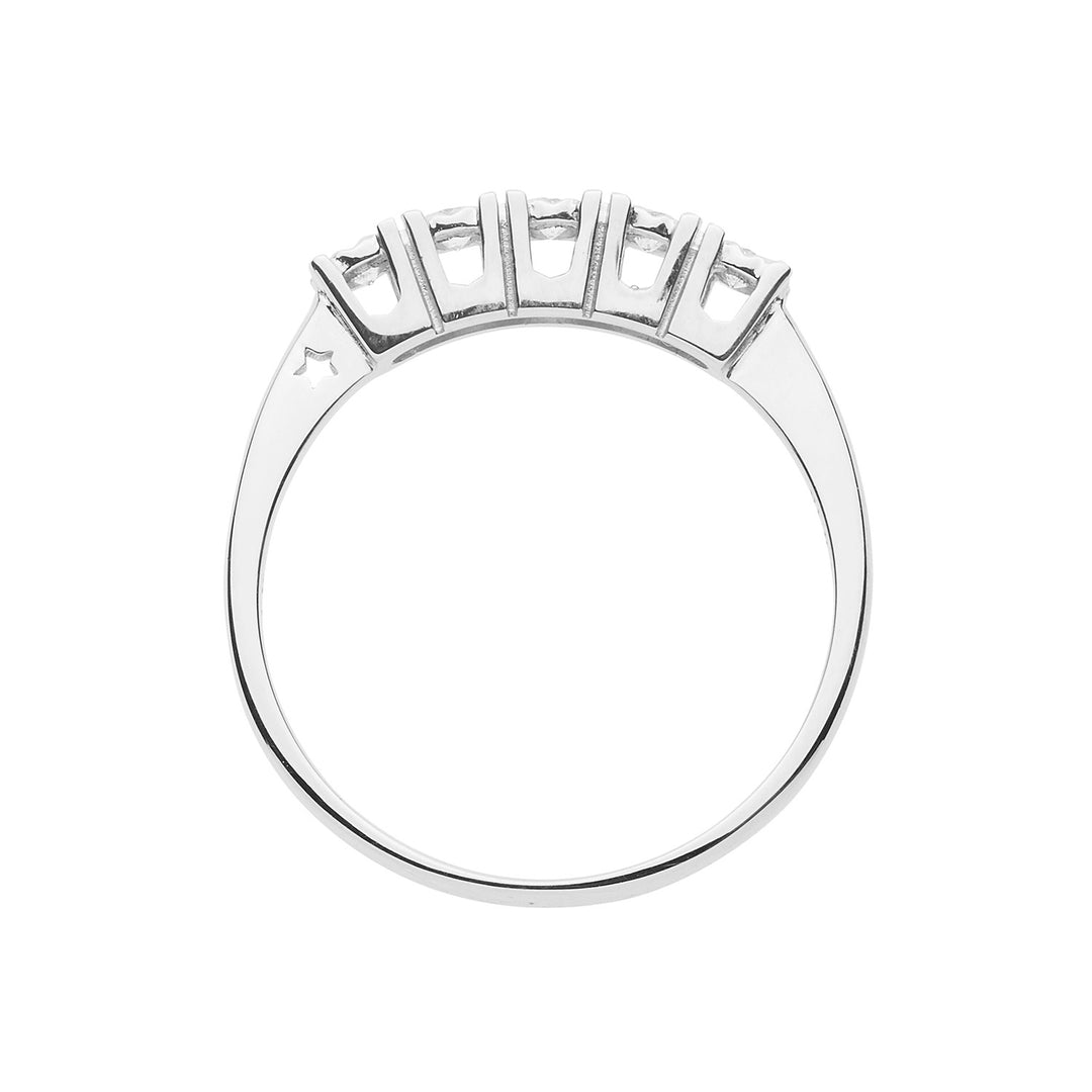 Alliance Comete en or blanc avec diamants Moments ANB 2664