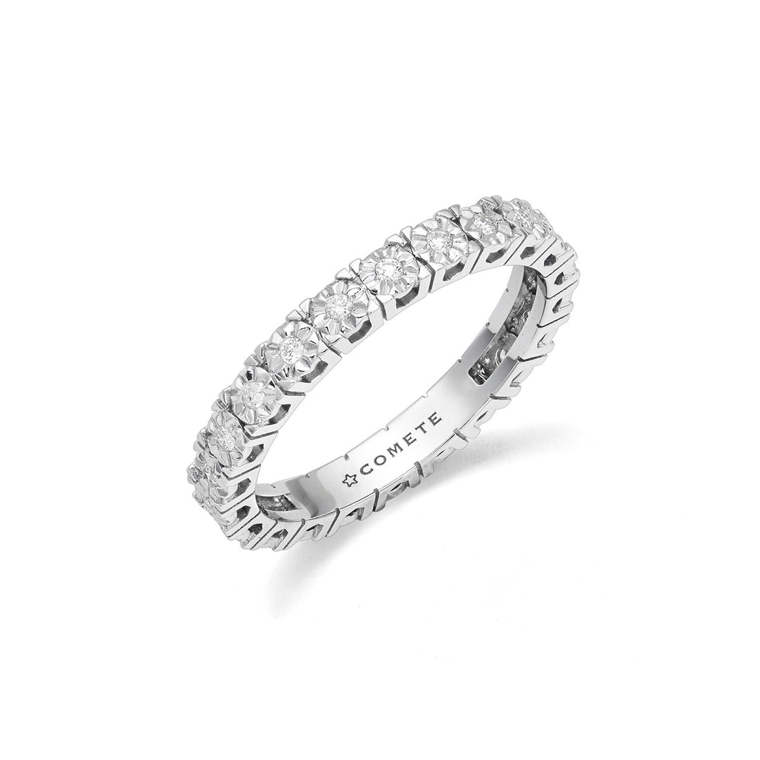 Bague Comète en or blanc 750‰ et diamants blancs ANB2685M13