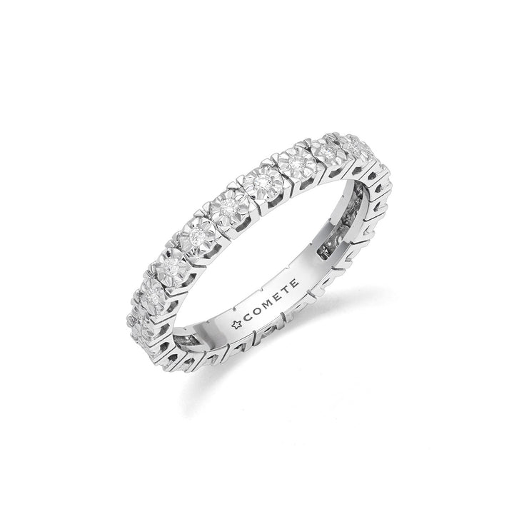 Bague Comète en or blanc 750‰ et diamants blancs ANB2685M13