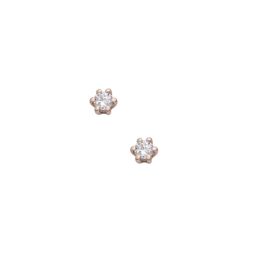 Comete Earrings in 750‰ white and rose gold and diamonds ORB1101