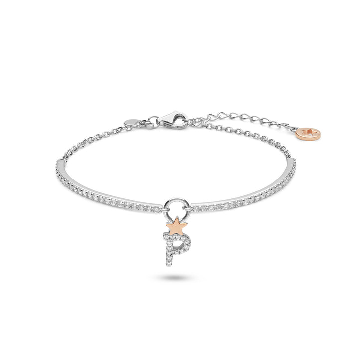 Pulsera Comete Plata Letra P BRA192