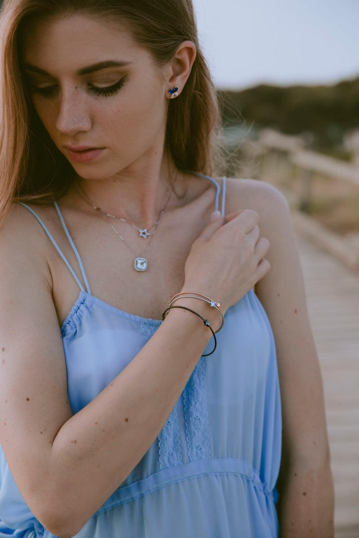 Comete Star Bracelet in Rose Silver BRA164