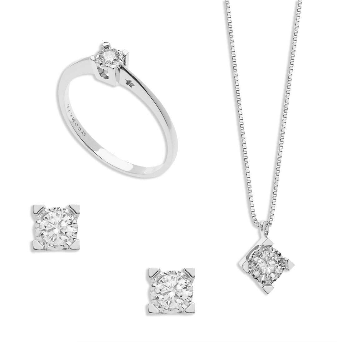 Comete Solitaire, Collier et Boucles d&