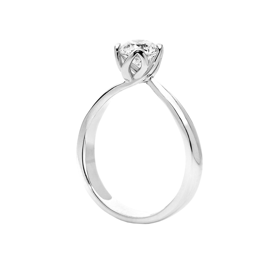 Comets Solitaire Petals in Gold and Diamond ANB2201