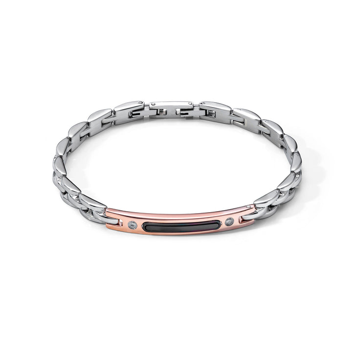 Comete Bracciale in Acciaio, Pvd con zirconi UBR1032