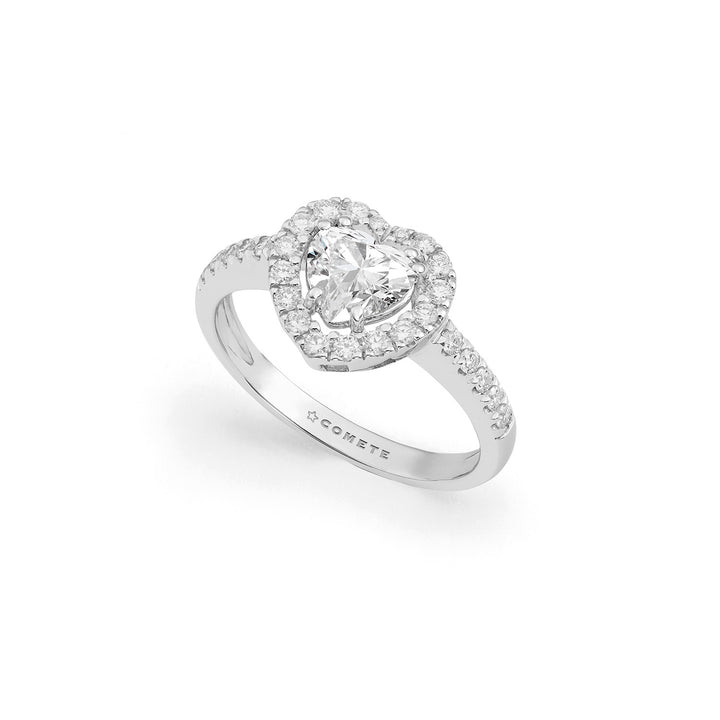 Comete Heart Ring in 750‰ Gold with Diamonds ANB2763