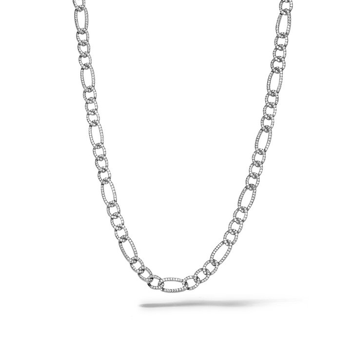 Comete Collana in Argento 925‰ rodiato, zirconi bianchi UGL766