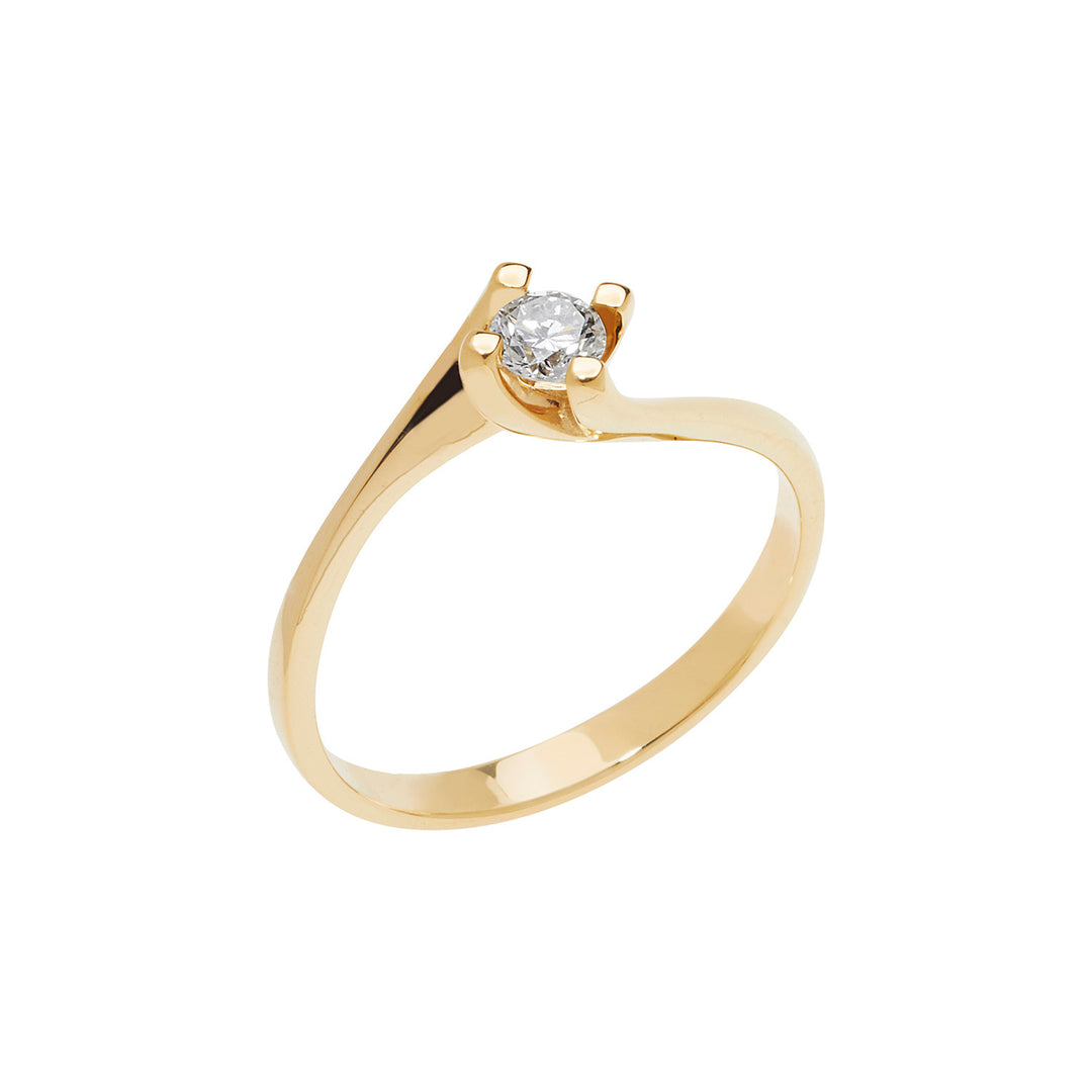 Comete Valentino Solitaire in Yellow Gold and Diamond ANB1826G