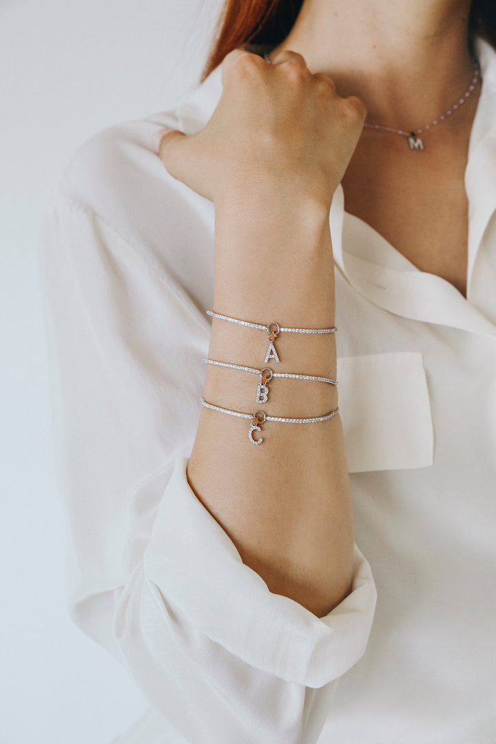Comete Silver Bracelet Letter B BRA178