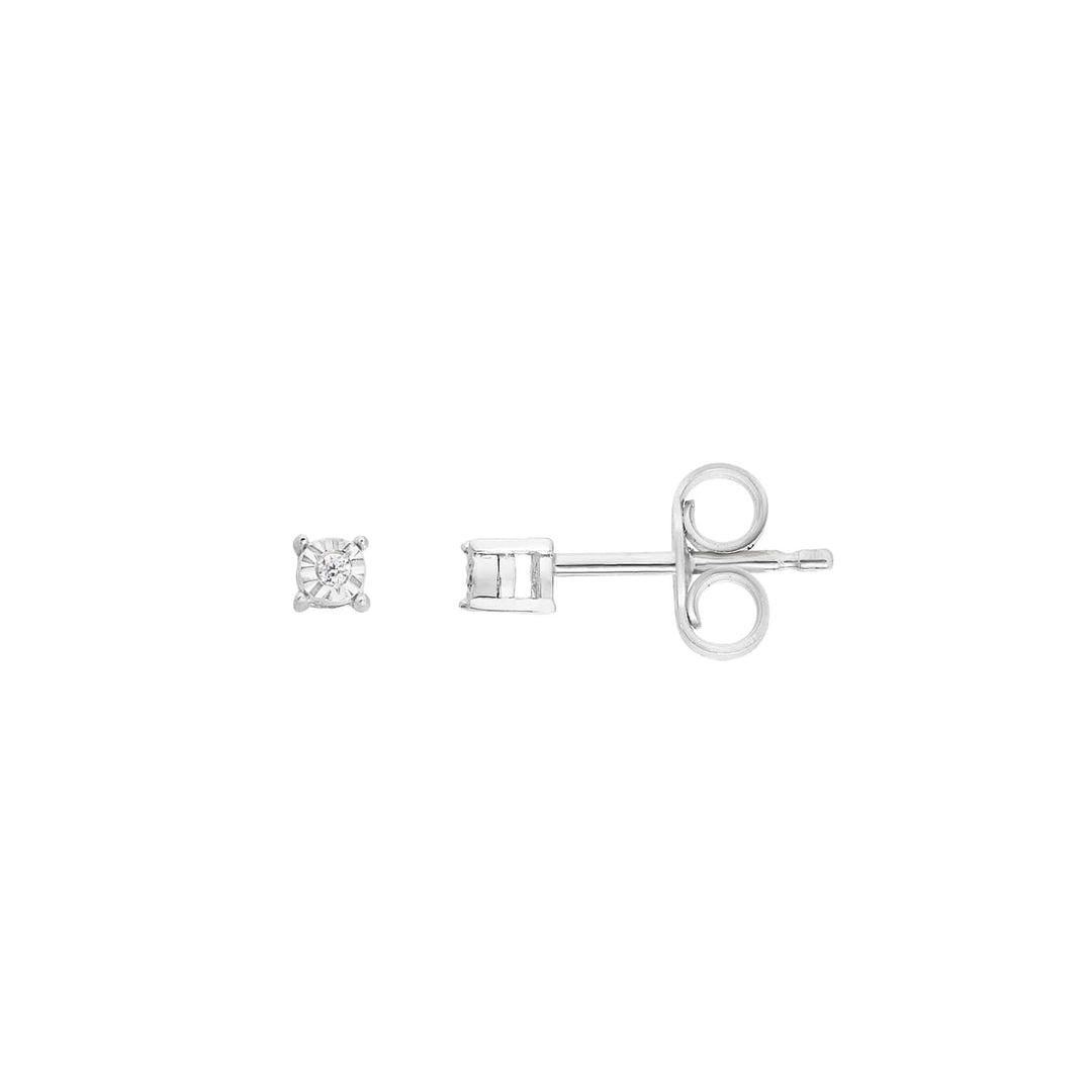 Comete Earrings in 375‰ white gold and white diamonds KORB1011