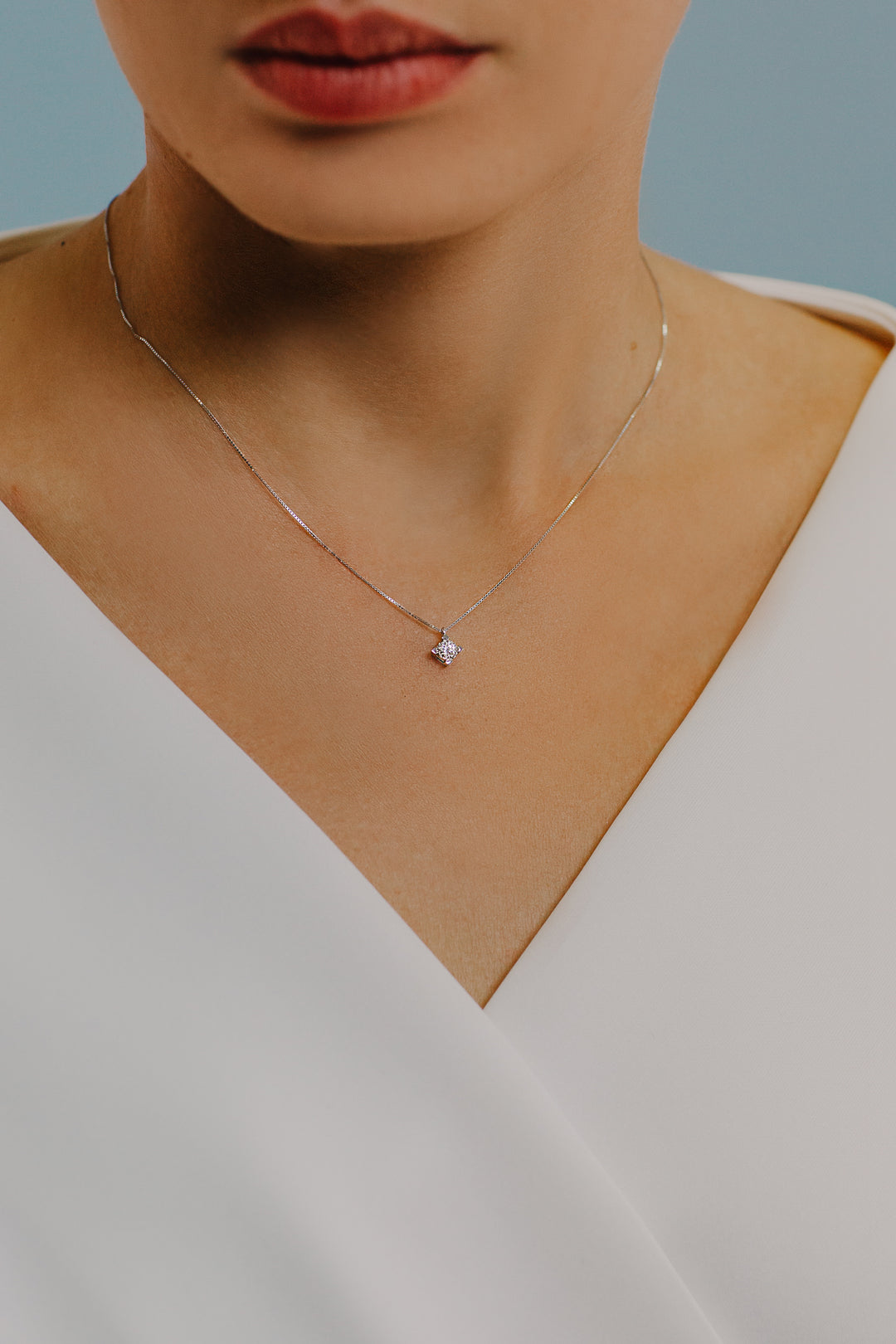 Comete Necklace Diamond light point in Gold and Diamond GLB1538