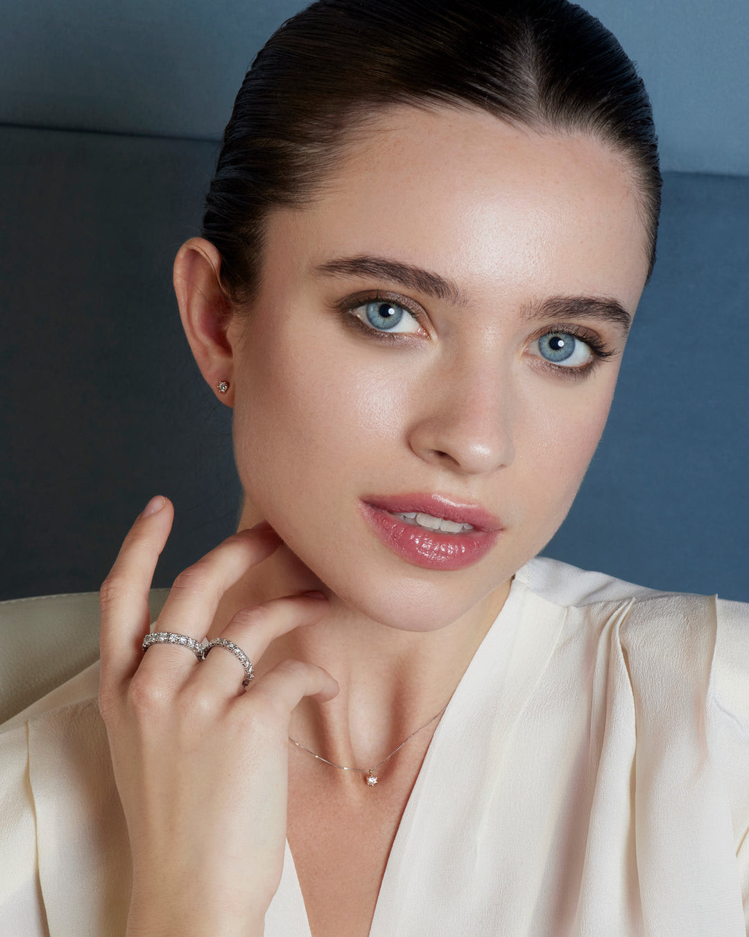 Bague Comète en or blanc 750‰ et diamants blancs ANB2683M13