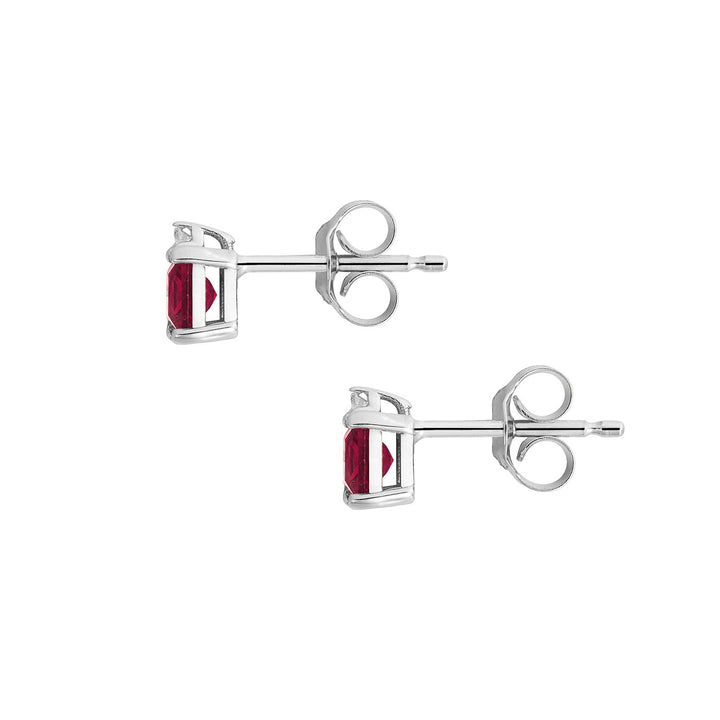 Comete Orecchini in Oro bianco Diamanti e Rubini carrè ORB1124