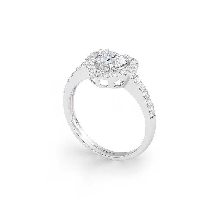 Comete Heart Ring in 750‰ Gold with Diamonds ANB2763