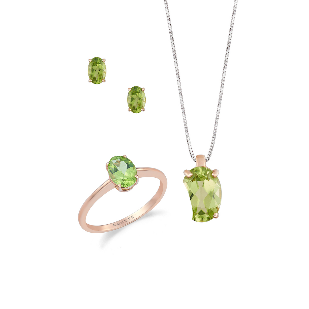 Comete Collier, bague et boucles d&