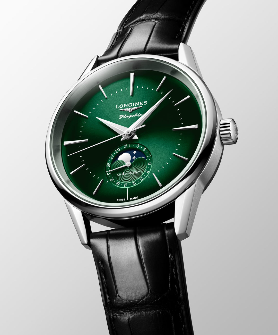 Longines orologio Flagship Heritage Moonphase 38.5 mm L4.815.4.02.2