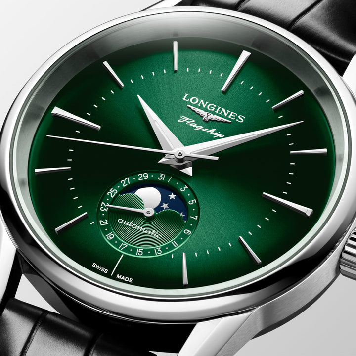 Longines orologio Flagship Heritage Moonphase 38.5 mm L4.815.4.02.2
