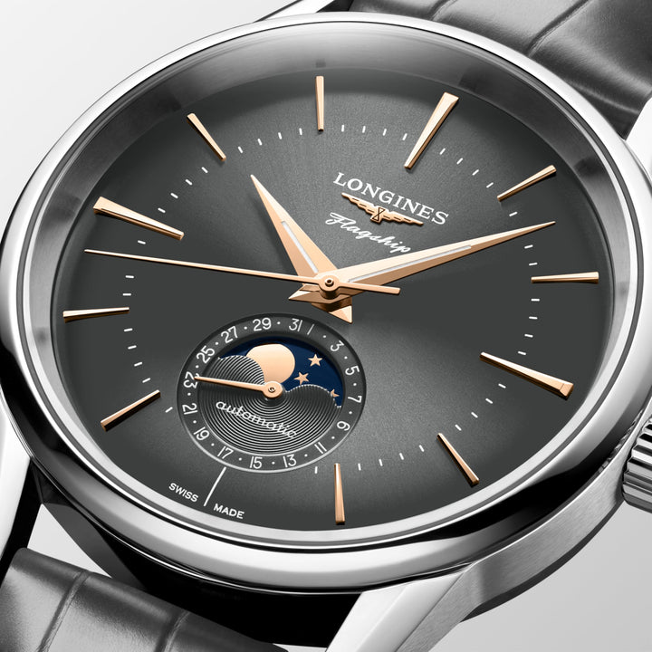 Longines orologio Flagship Heritage Moonphase 38.5 mm L4.815.4.52.2